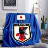 Japan Football Association Emblem Blanket Flannel Throw for Sofa, Indoor, Camping, Living Room, Office, Chair, And Bed Soft Birthday Gift