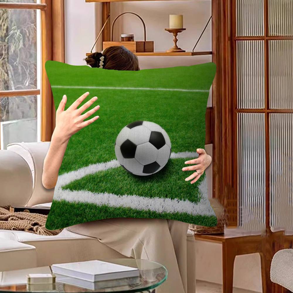 Piłka Nożna Personalizowana Poszewka na Poduszkę Pokój Dziecięcy Dekoracja Dzika Impreza Poszewka Prezent na Urodziny Dziecka Baby Shower