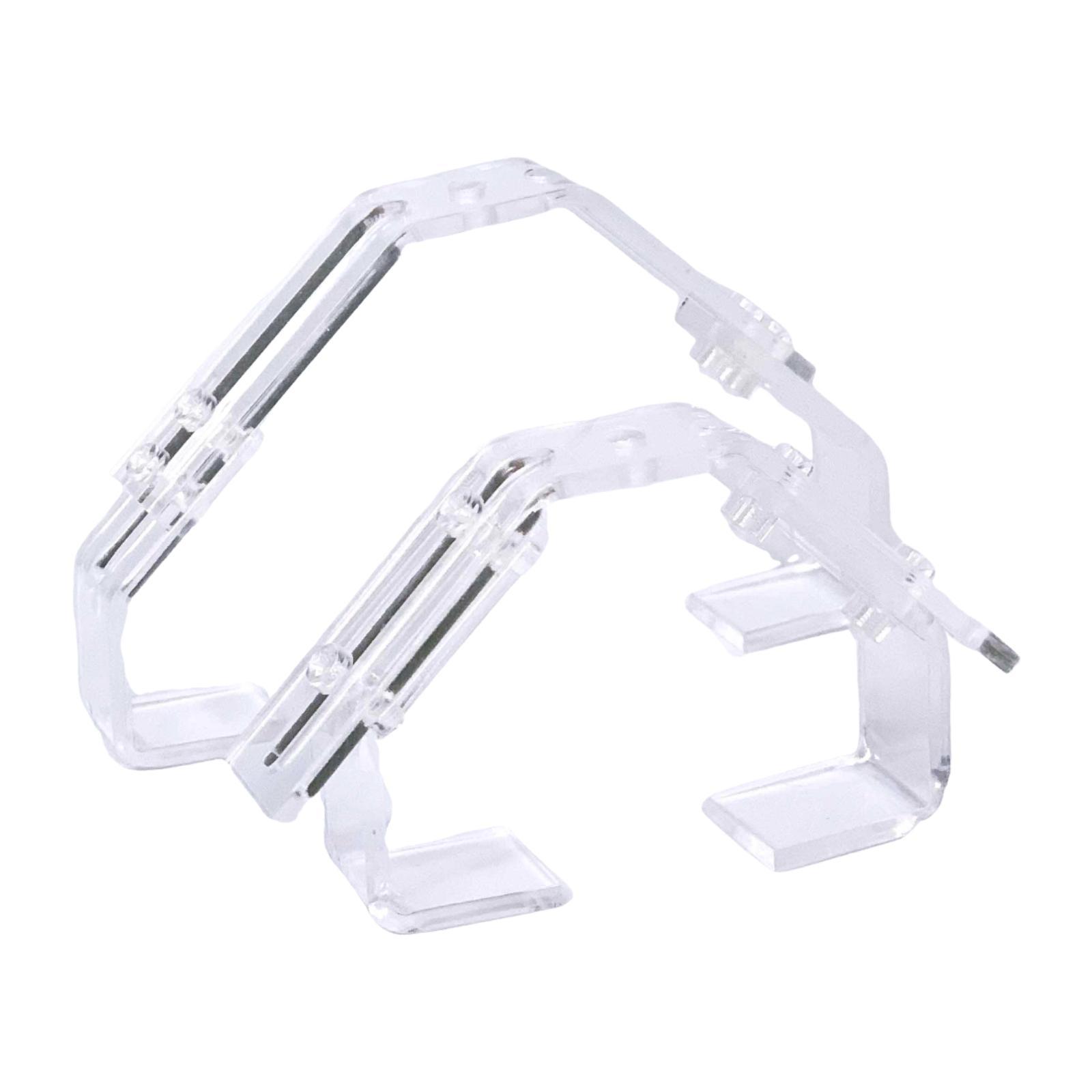 2Pcs Adjustable Aquarium Light Holder Bracket Clamp Aquarium LED Stand Clips for Marine Tanks