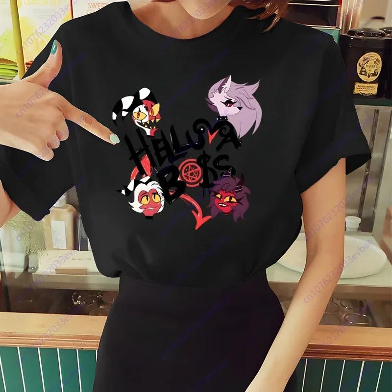 Dámské tričko Helluva Boss Letní s krátkým rukávem Potisk Žvýkačka Vtipné Harajuku Tričko Topy Pánské tričko Streetwear
