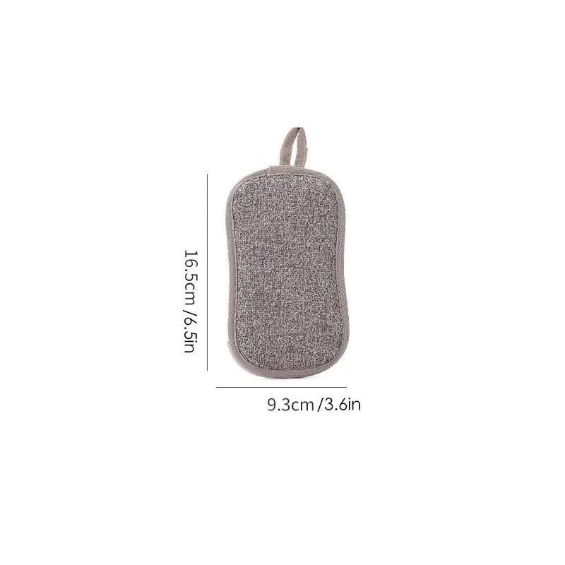 1/4 stk Gjenbrukbare Svamper Kjøkken Ripefri Mikrofiber Svamp Skuresvamp for Kjøkkenrengjøring Oppvask og Gryter