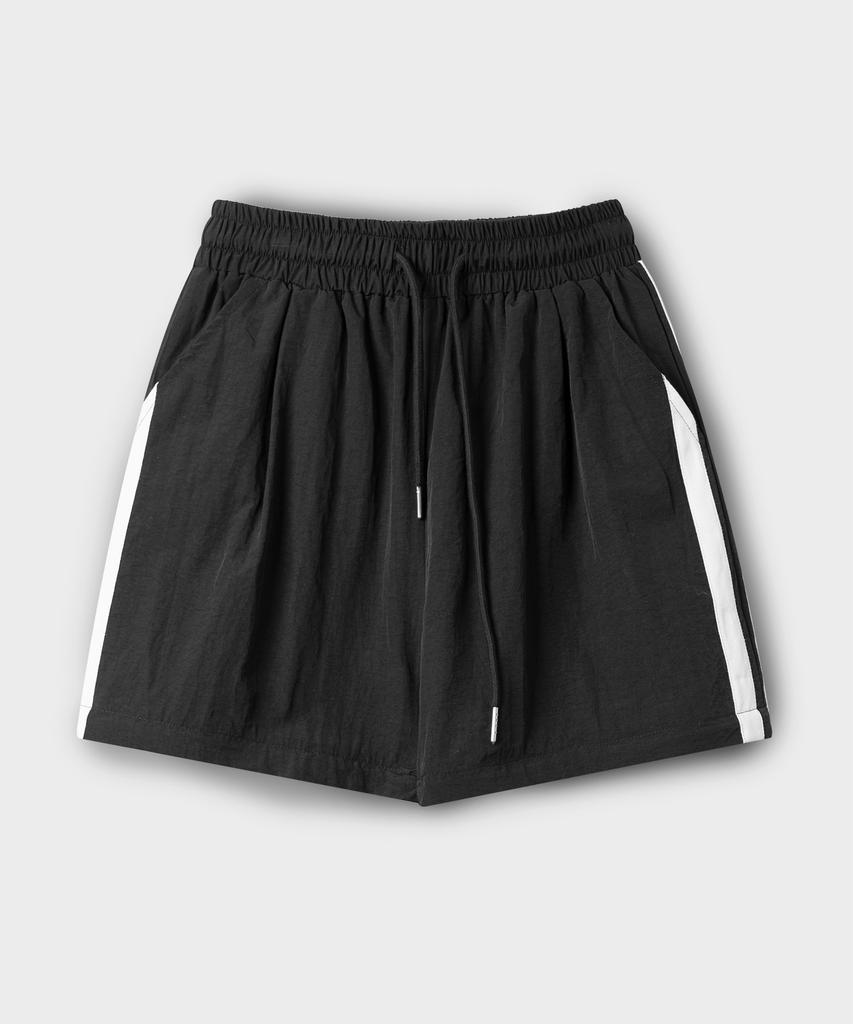 SOME PLACE Two-Way Nylon Line Color Block Training Wide Elastic Pants _ 3 Colors
