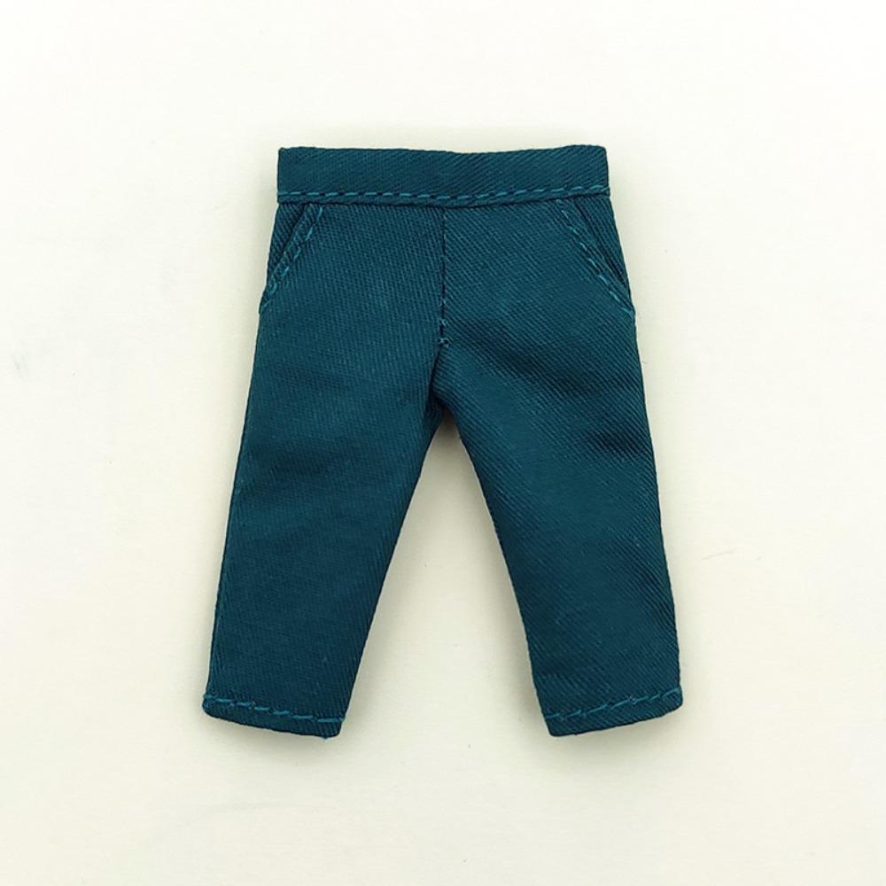 Cute Doll Clothes Mini Denim Trousers for 1/11 OB11/Obitsu11Dolls/1/12Bjd Doll Doll Accessories