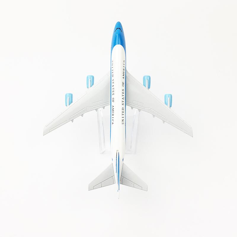 United States Of America Air Force One Aeroplane Model Boeing 747 Airplane 16cm Metal Alloy Diecast 1:400 Airplane Model Toys