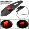 Motorcycle Rear Fender With 12V Taillight Turn Signal for Suzuki Husqvarna BETA RR Motocross Enduro DirtBike LED Brake Light