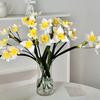 Künstliche Blumen Realistische Narzissen für Heimdeko Nordischer Stil Langlebig Kein Wasser Benötigt Flexible Stiele Sicher Floral