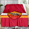 1pz Coperta Morbida in Flanella Stampata AS Roma1 Calcio per Camera da Letto Adulti Soggiorno Divano Campeggio Viaggio Regali per Fan Regali di Natale
