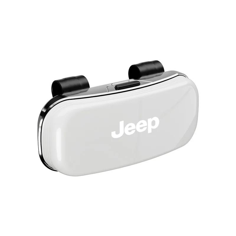 

Для автомобиля Jeep Футляр для очков Ударопрочный Защитный ящик для хранения солнцезащитных очков Для Jeep Grand Cherokee Wrangler JK Gladiator Compass