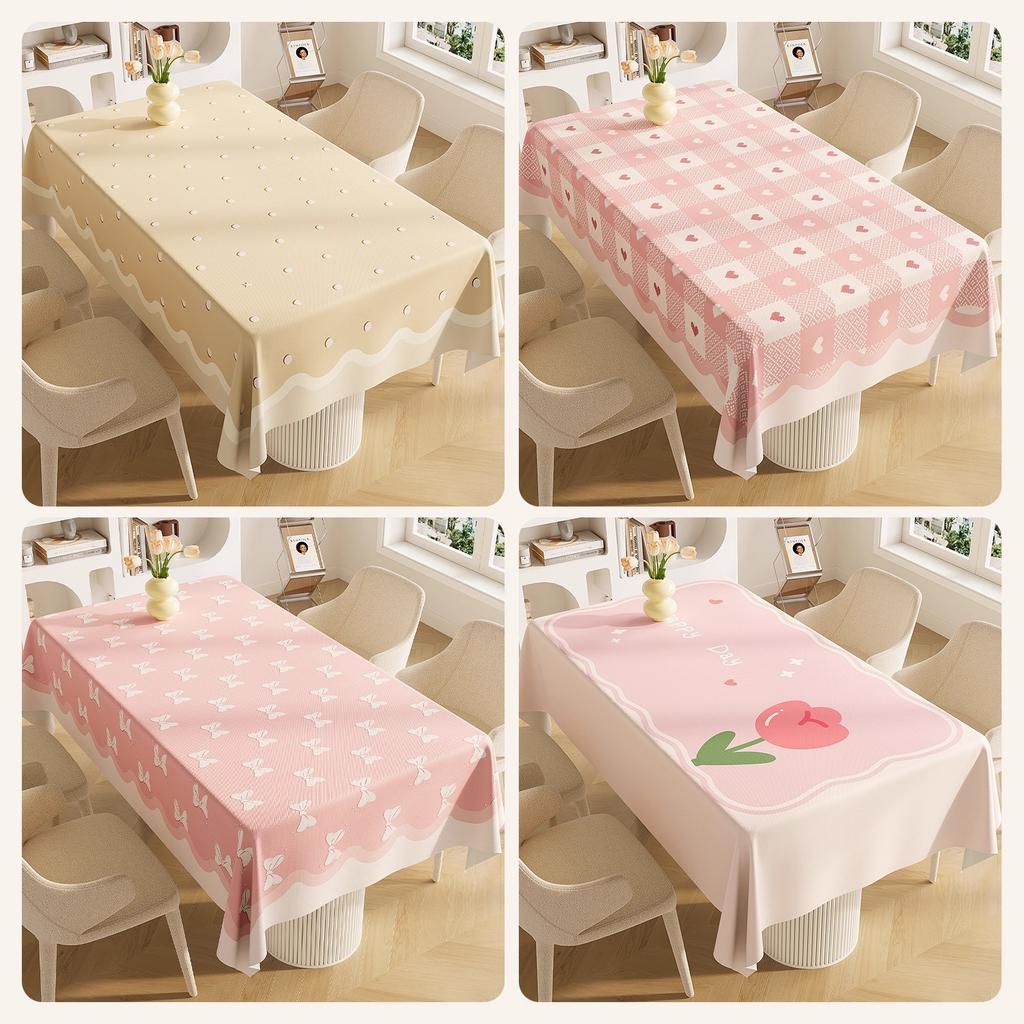 Rectangle Dining Table Cloth Waterproof And Oil-Proof, Wash-Free And Anti-Scalding Atmosphere, Tablecloth Feeling Coffee Table Cover