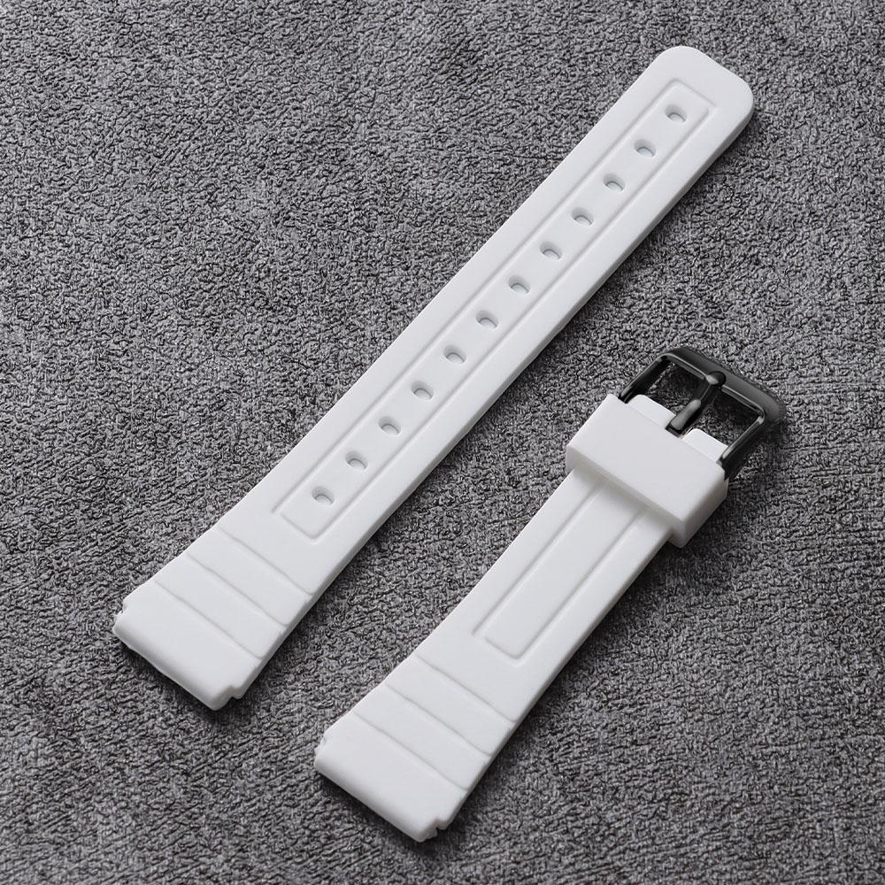

18 мм м який силіконовий ремінець для Casio F-91W F84 W800H SGW400 F105/108 A158/159/168AE1200/1300 Водонепроникні гумові спортивні ремінці для годинника 18mm