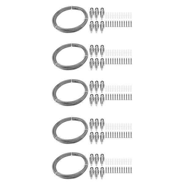 10M Stainless Steel Wire Rope PVC Coated Steel Cable Adjustable Curtain Rope Lamp Suspension Picture Wire For Hanging