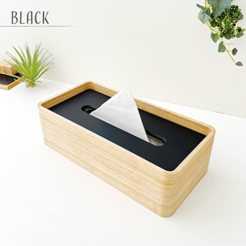 KATOMOKU Tissue Case 2 km-122 Paulownia Wood (White & Black)