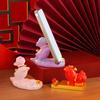 Creative Zodiac Horse Phone Holder Horse Shaped Year of The Horse Horse Mobile Phone Stand Slot Design Resin Craft