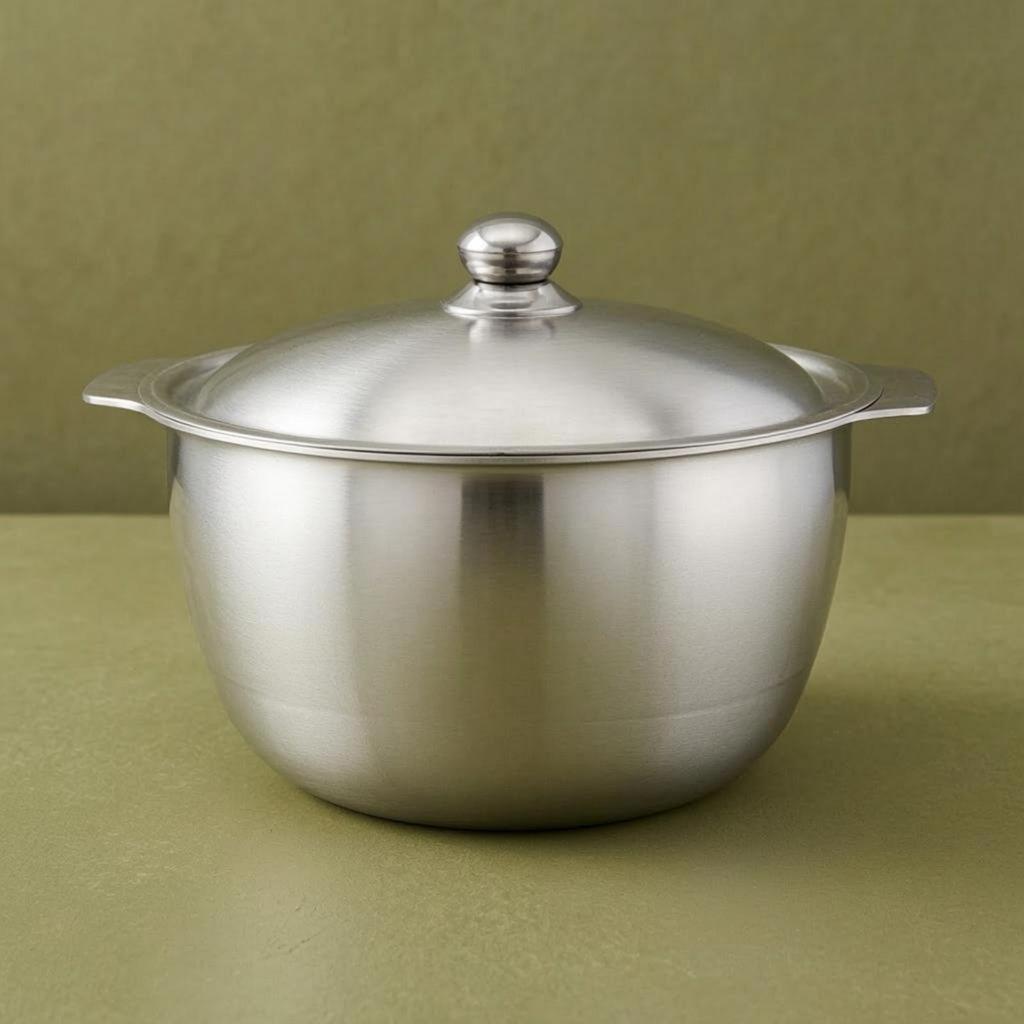 Thick Aluminum Pot Thickened Deep Smooth surface Traditional Caldero for Boiling,