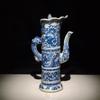 Chinese Antique Porcelain Second-hand Goods Qing Dynasty Qianlong Period Blue White Dragon Ceramic Pattern Pot Collection Decor
