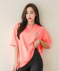 Tyubeuteuli Women'S Basic Loose Fit Short Sleeve Rash Guard B604 Peach