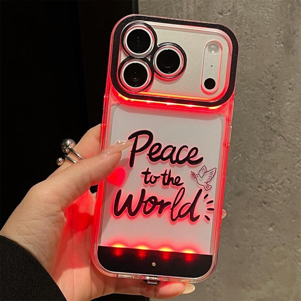 Incoming Call Flash Black iPhone Case for iPhone 14/13/12/11/XR and 17/16/15PROMAX