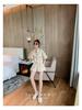 Korean Style Women's Chic Summer Workwear: Versatile Loose Short Sleeve & Shorts Two-Piece Uniform Set