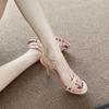 Cross One-word Thin Strap Sandals for Women To Wear New Versatile Summer Sexy Temperament Nude High Heels