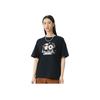 Li Ning Serie Moda Sportiva Stampa Logo Girocollo Manica Corta T-Shirt Top Donna Nero AHSS716-2