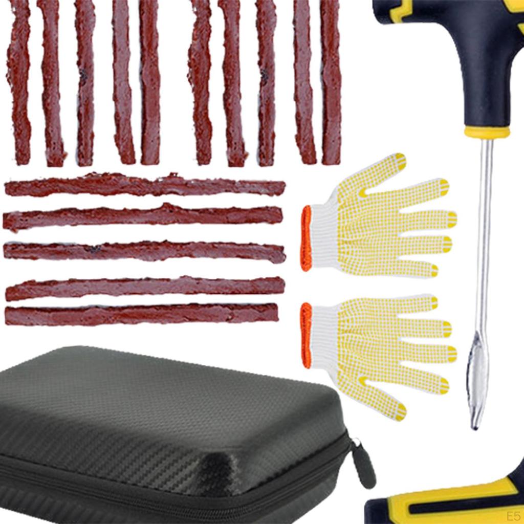 Kit, Tire Plug Kit for Car, Motorcycle, RV, ATV, SUV, Truck