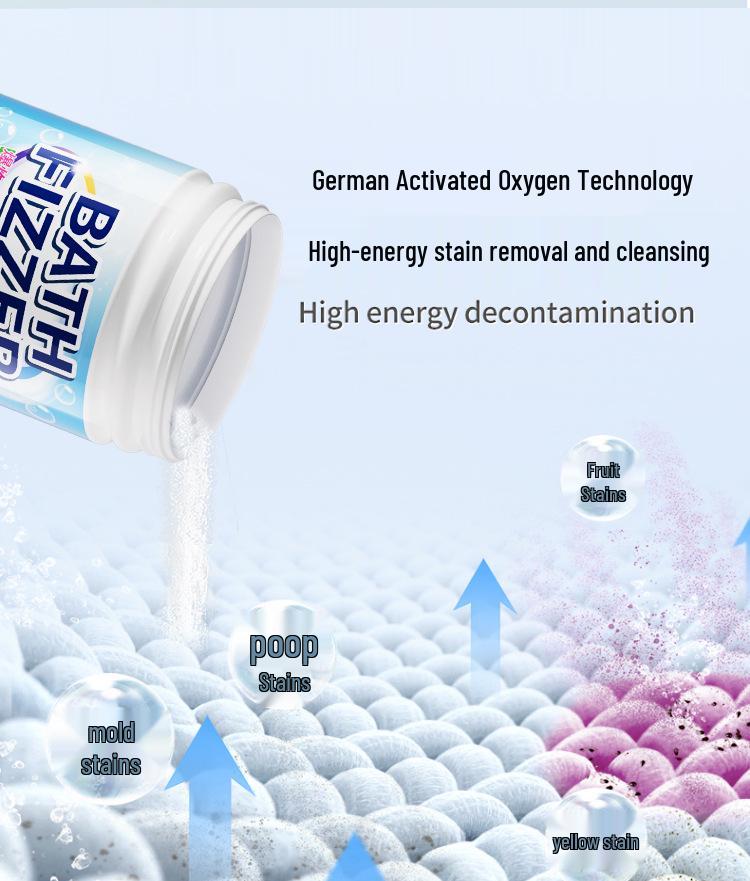 Powerful De-yellowing and Whitening Laundry Stain Remover for School Uniforms and Colored Clothes