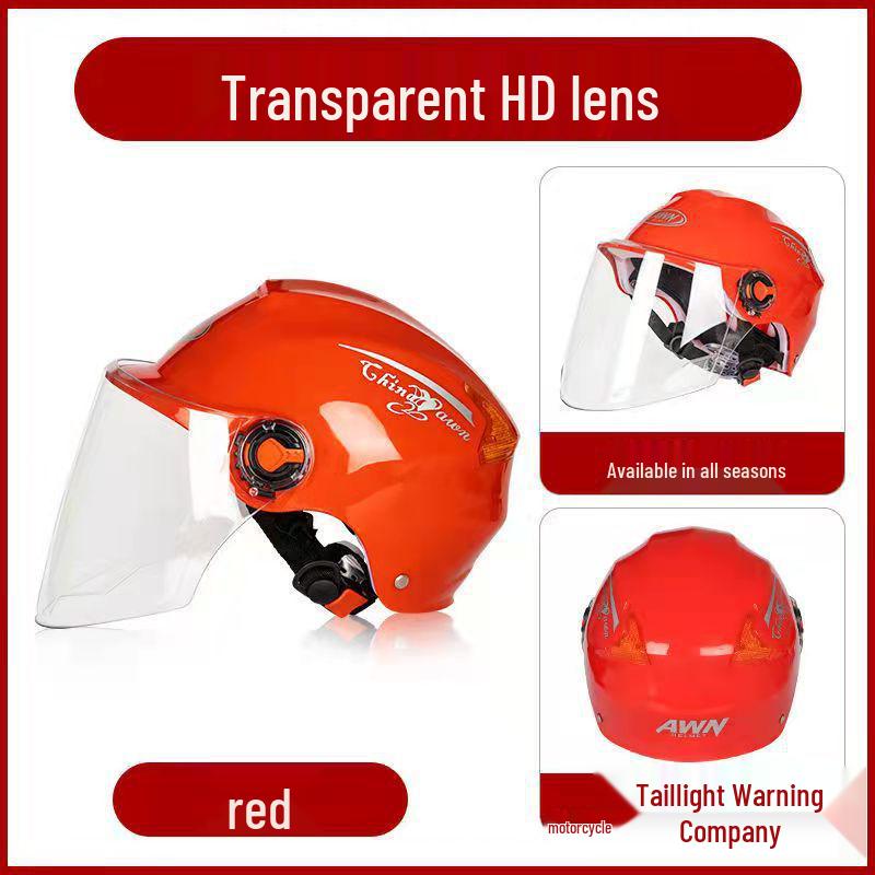 Universal Half-Face Helmet: Windproof, All-Season Riding Gear for Men & Women