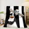 Coperta avventura pinguini Coperta in flanella per letto, divano, Campeggio, Escursionismo, Essenziali per picnic, regalo per la famiglia Regali per fan