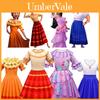 Encanto Mirabel Meisjes Prinsessenjurk Voor Kostuumfeesten En Cosplay Bloemen Detail