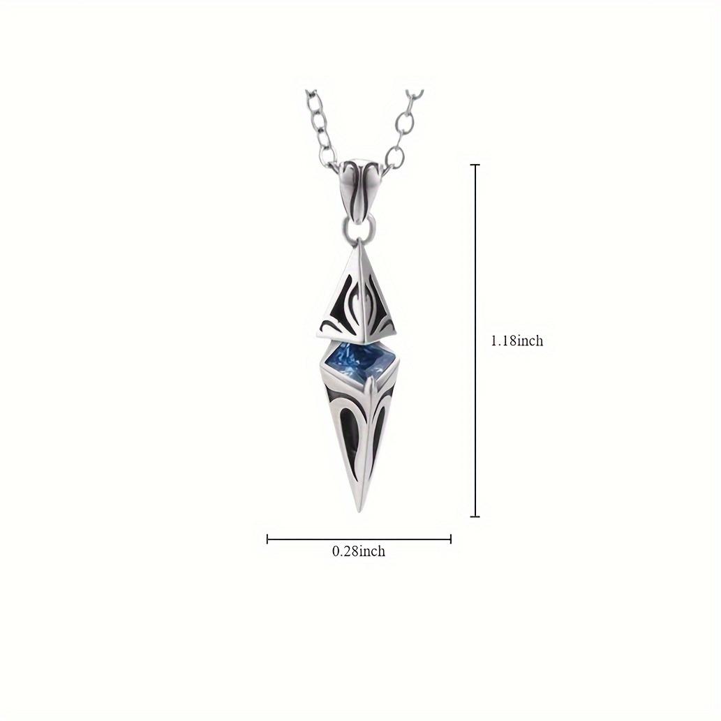 

Винтажное трехмерное ожерелье в форме звезды с муассанитом и синим цирконием S925 Silver