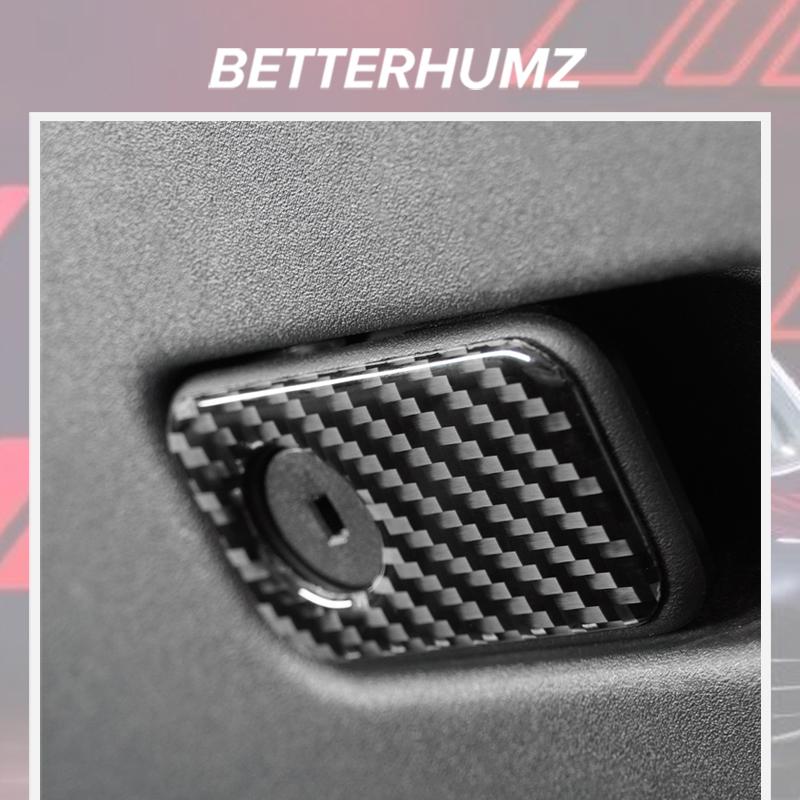 Real Carbon Fiber For Ford Mustang GT 2026 2026 Co-pilot Glove Box Switch Cover Trim Sticker Tuning Car Interior Accessories