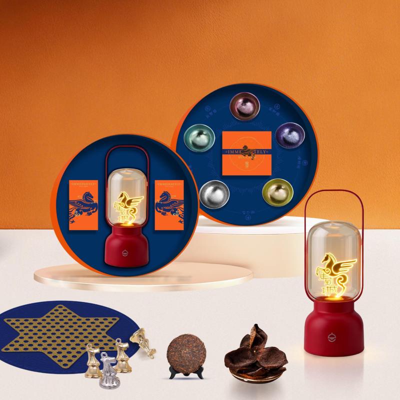 LUCAESS VALITOON Chinese Titanium Tea Set Gift Box