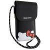 Hello Kitty Tasche Leder Schwarz Versteckte Kitty Kordel