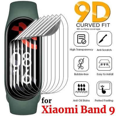 Hydrogelová fólie pro chytré hodinky Xiaomi Mi Band 9 Měkké TPU s plným pokrytím Chrániče obrazovky pro Miband 9 HD Průhledné krycí fólie 3ks/6ks/9ks