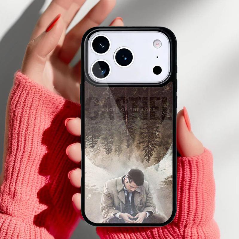 Angel Castiel Supernatural Phone Case for iPhone 17 16 15 14 13 Pro Max Back Cover for 12 11 Pro Coque