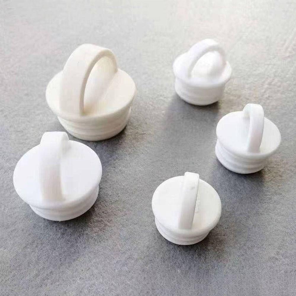 10pcs/set Round Shape Drain Plug Cover Scupper Drain Holes Sealing Plugs  Bathroom Laundry Kitchen