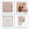 Embroidery Set DIY Craft With Pre Printing Pattern Thread Embroidery Hoop For Beginner Family Crafting Activity