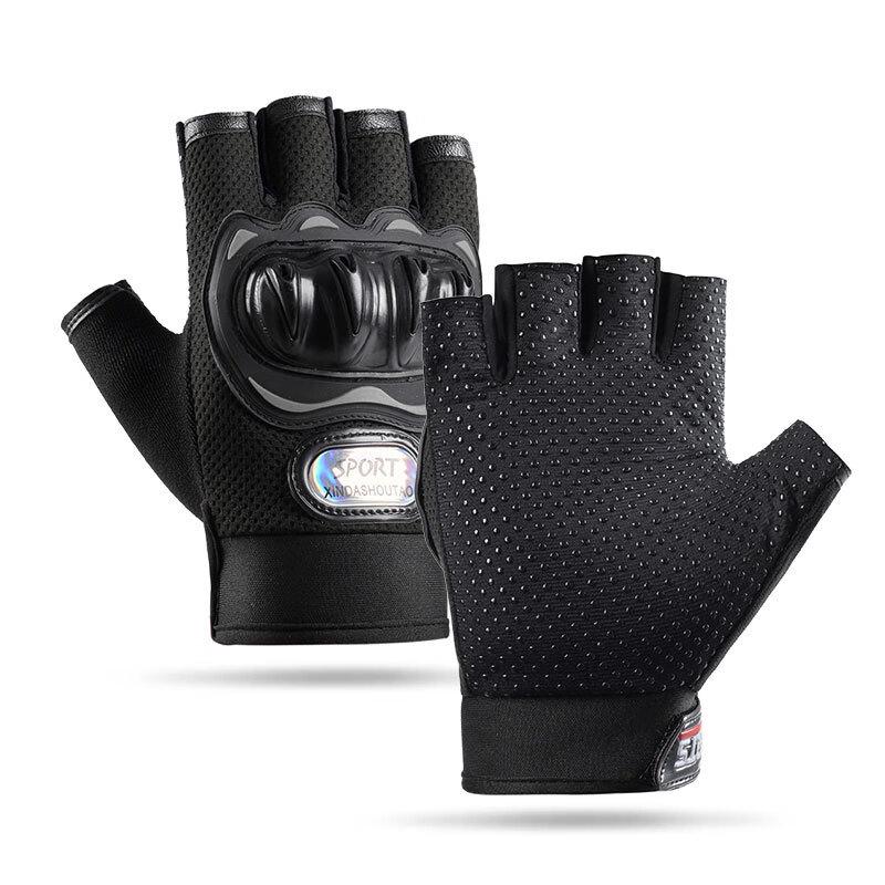 Maihanxin Men s Summer Breathable Anti-Slip Cycling Gloves One Size (2 Pairs)