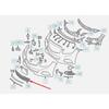 Priekinio buferio ventiliacijos grotelės apatinės A2128850522 Mercedes Benz E-Class W212 2014-2016