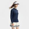 Fila Tennis Simple Classic Casual Comfortable Versatile Slim Fit Long Sleeve T-Shirt Women Tops Blue A11W543218FBU