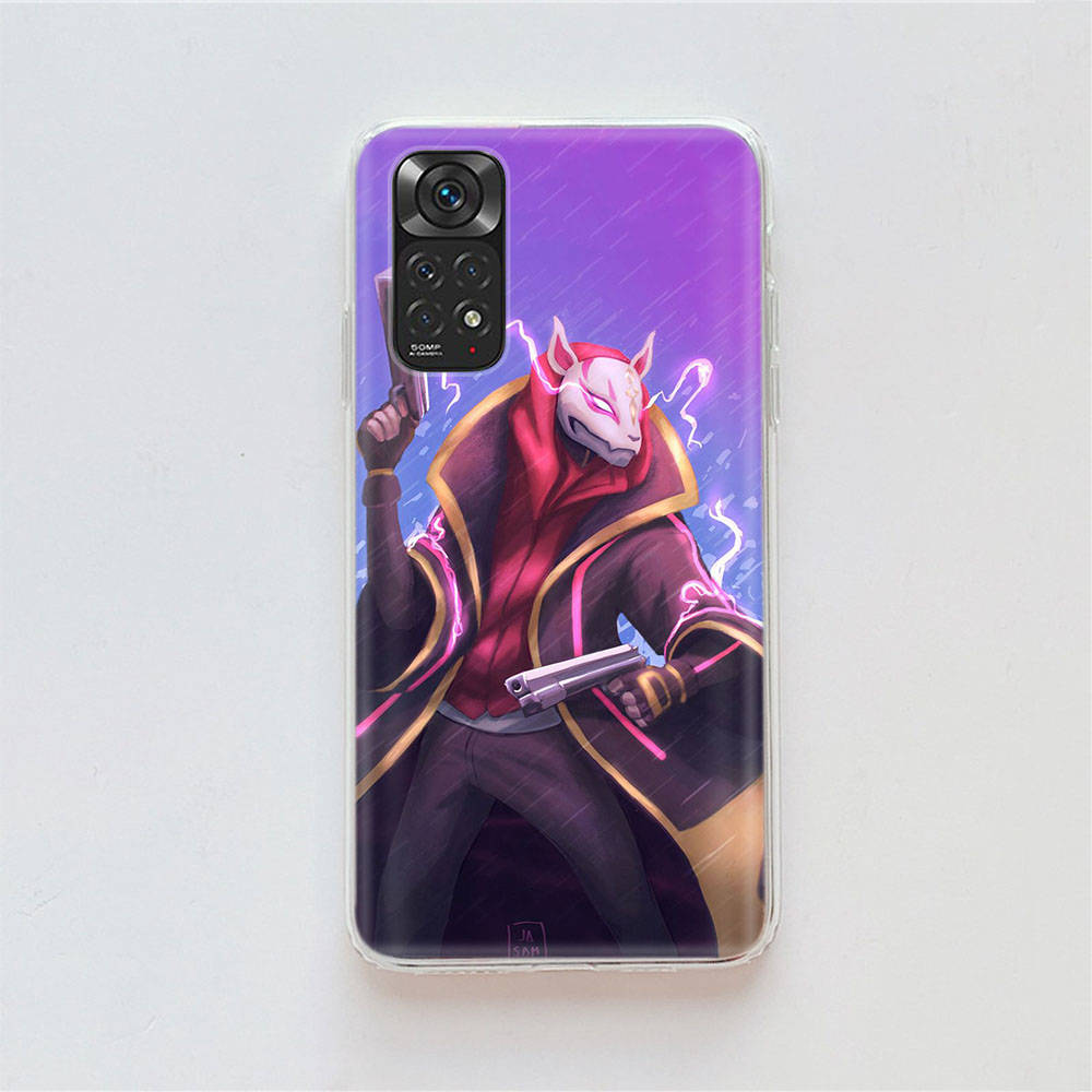 RT91 Fortnite Play Case for Samsung A04 A14 A23 A34 A54 M23 M33 M52 M53 Realme 10 9 C30S C35 C55 VIVO Y02S Y21 Y33S Y51 X80 Pro Clear Cover