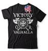 Victory or Valhalla Nodic  Warrior TShirt 100 Cotton ONeck Summer Short Sleeve Casual Mens Tshirt Size S3XL