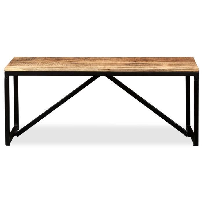 VidaXL Banc 110 x 35 x 45 cm Bois de manguier massif