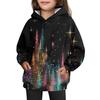 Girls' Hooded Tie-Dye Sweatshirt - Pullover Print Top