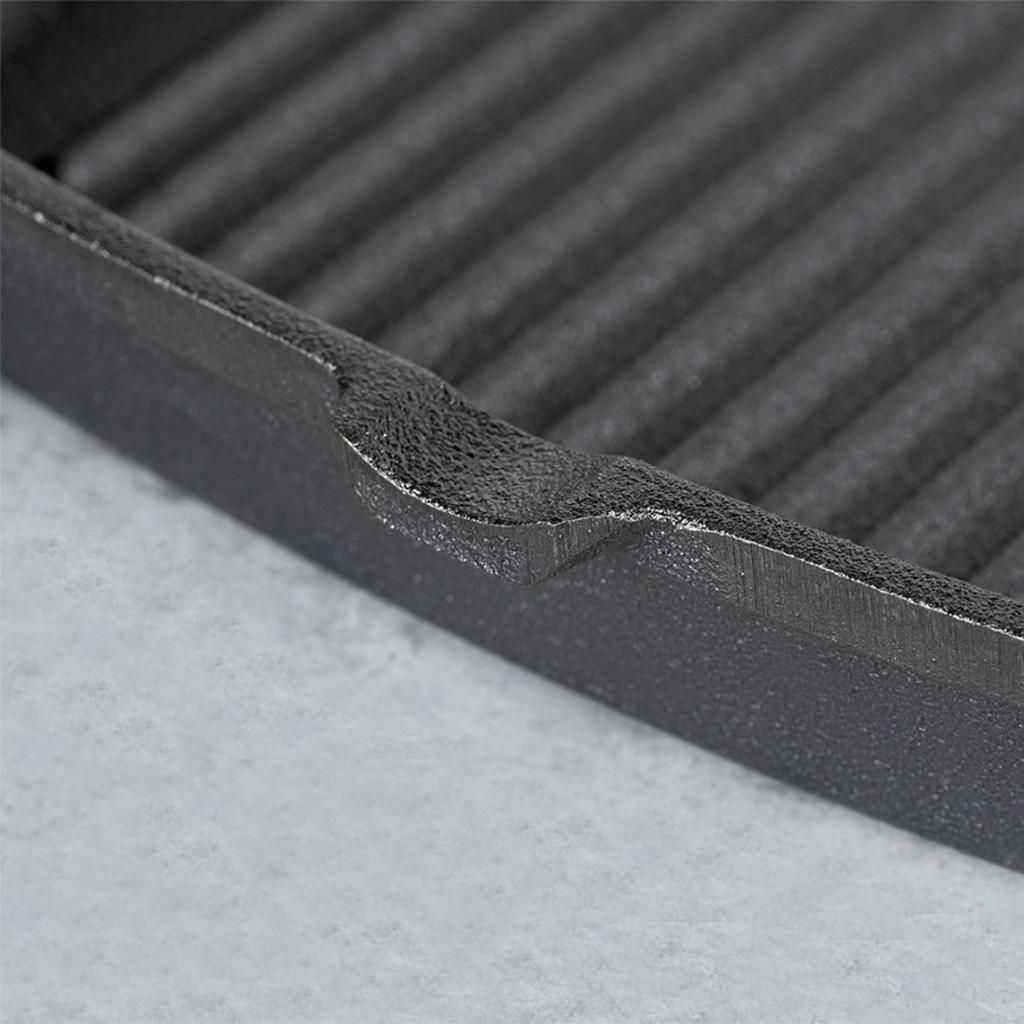 CAST IRON GRILL PAN 24cm WITH SILICONE COVER CAST LINE 199044