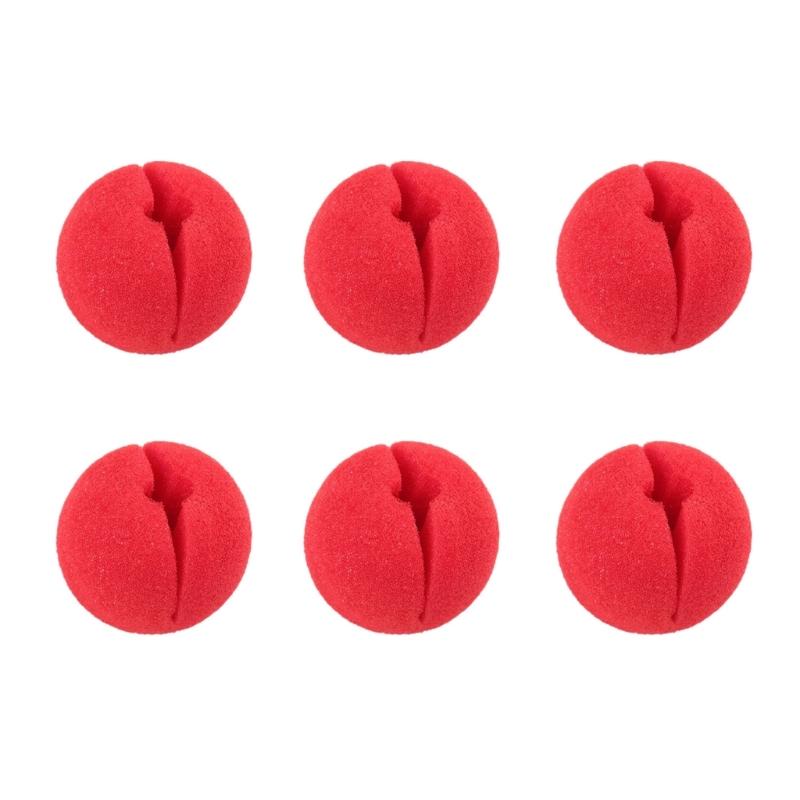 6Pcs Clown Nose, Halloween Cosplay Nose Halloween Party Decorations for Kid and Adults Halloween Cosplay Party