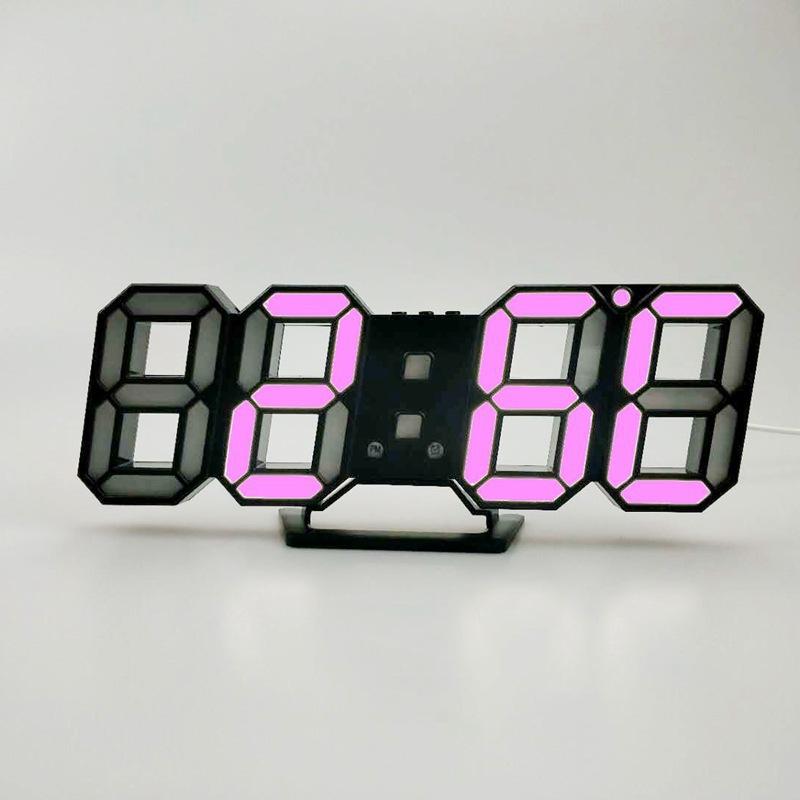 6609 Автоматические Фоточувствительные Цифровые Часы 3D Электронные Часы Многофункциональные Настольные/Настенные Двойного Назначения Светодиодные Часы Качество