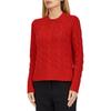 Polo Logo Embroidered Cable Knit Crewneck Sweater Women Sweater 211881699007