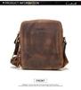 Czarny Anioł Retro Skóra Crazy Horse Męska Torba Na Ramię Crossbody