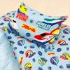 MORIPiLO Plarail Pillowcase Soft Peach Junior Size for Plush Toy Doctor Komachi Makura no Morishita (Shinkansen Skin) Kids, Blue, 35x50cm,